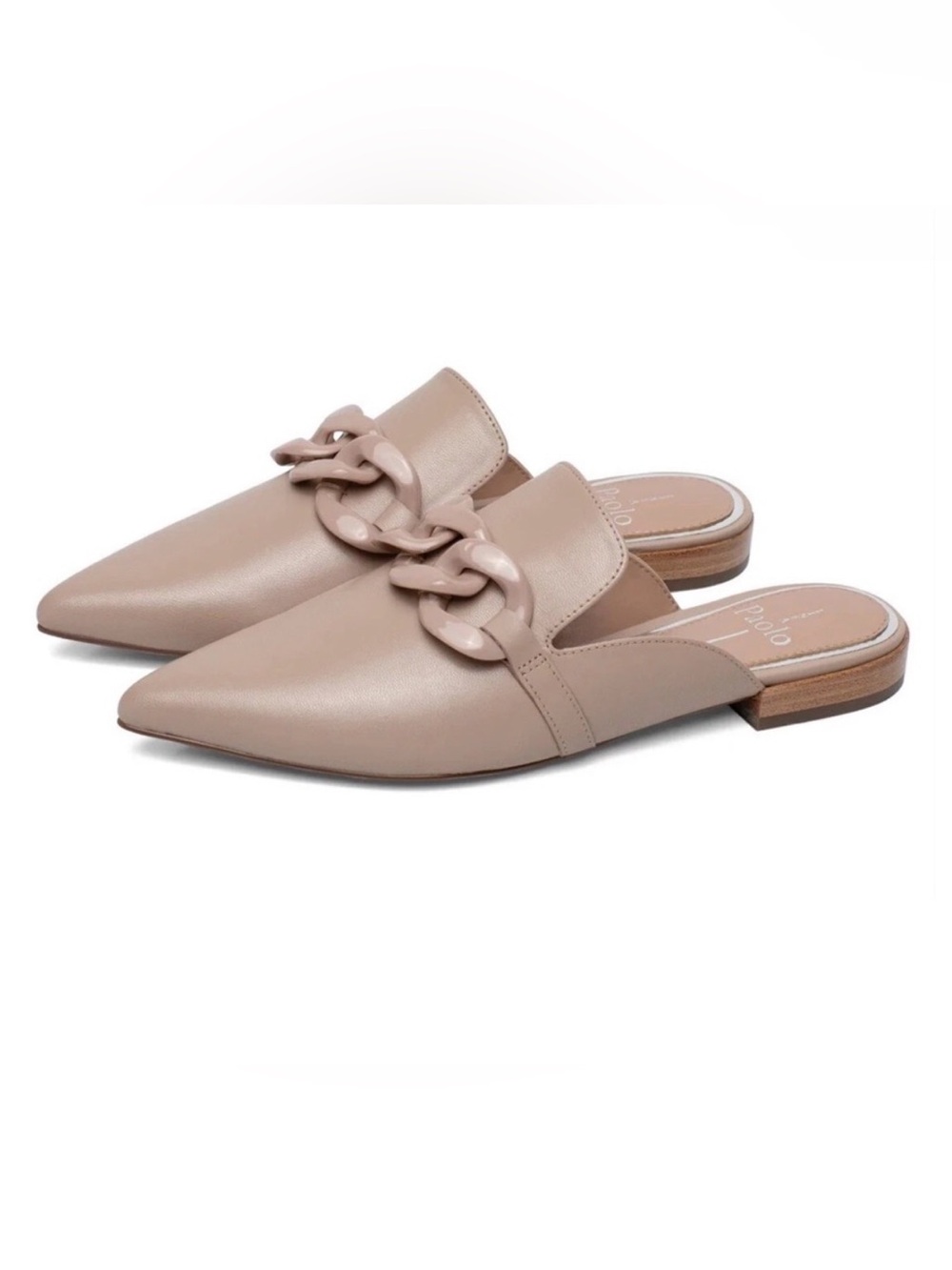 Linea Paola ADORA | Resin Chain Keeper Mules Flats New size 9.5M